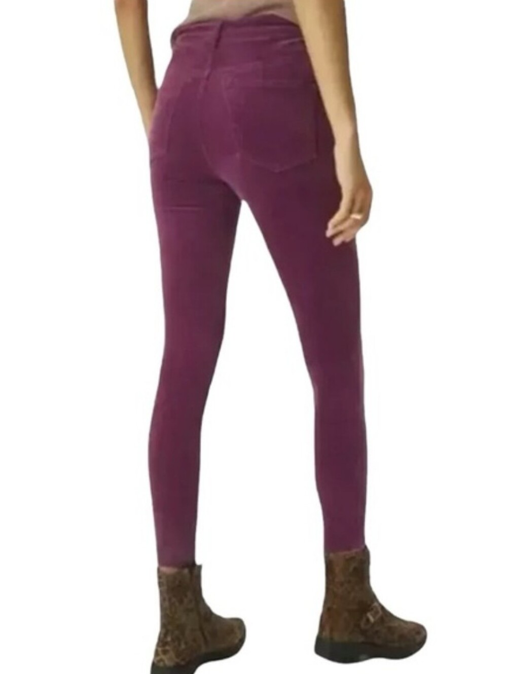Anthropologie Pilcro High Rise 6 Button Fly Skinny Cords Sz 32